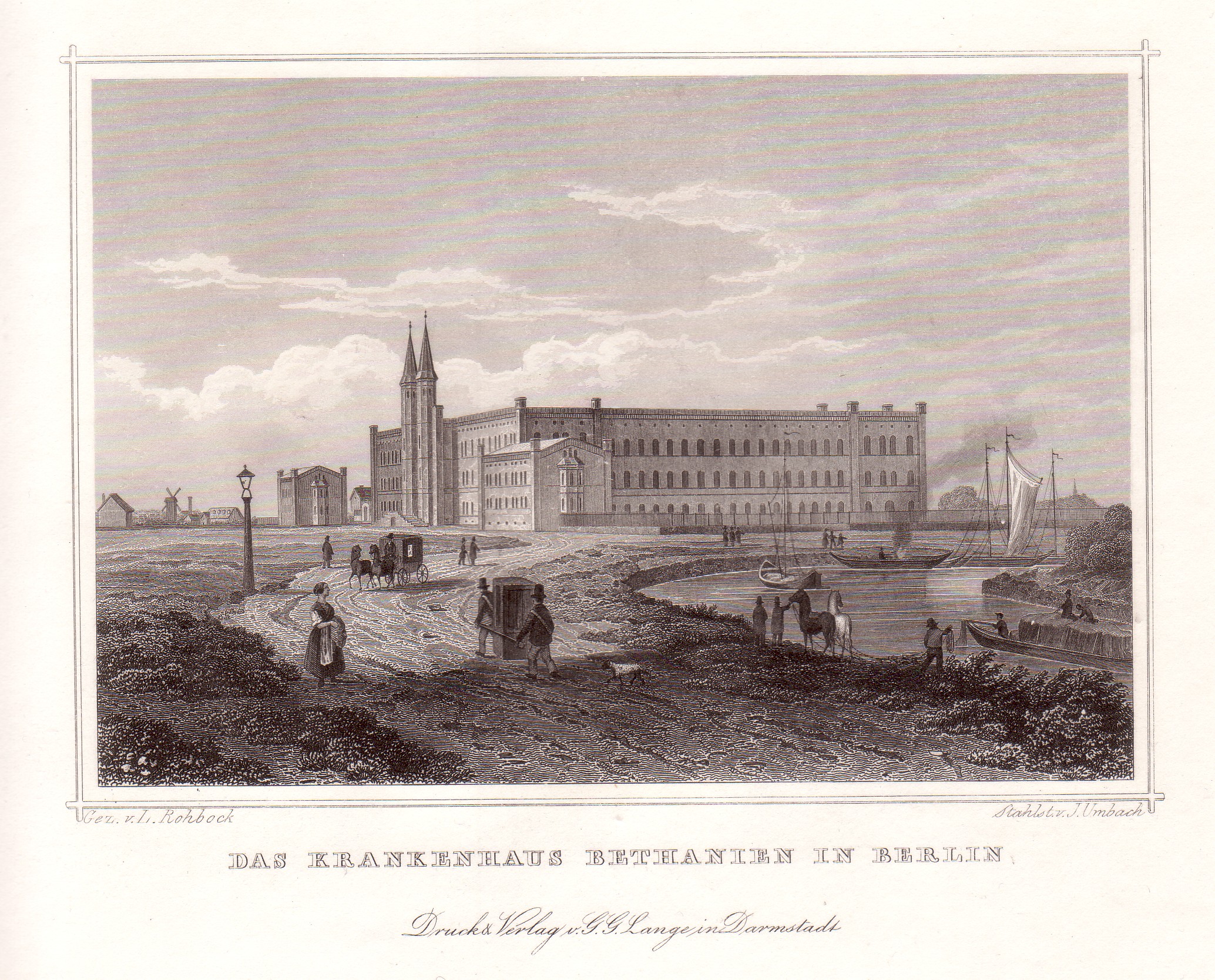 Das Krankenhaus Bethanien um 1850