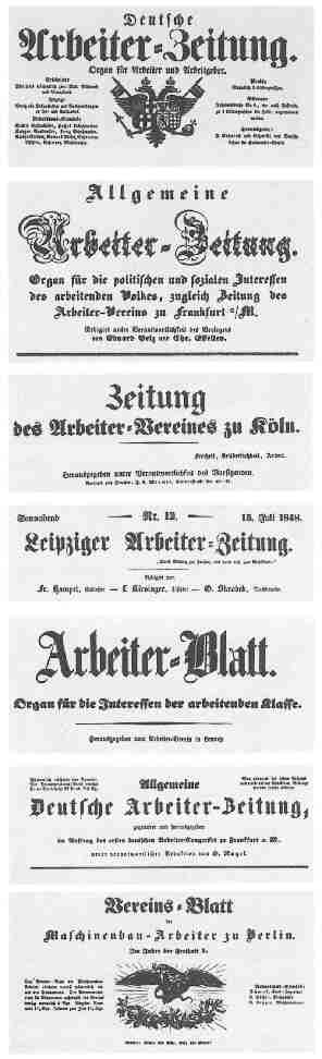 Arbeiterzeitung 1848/49