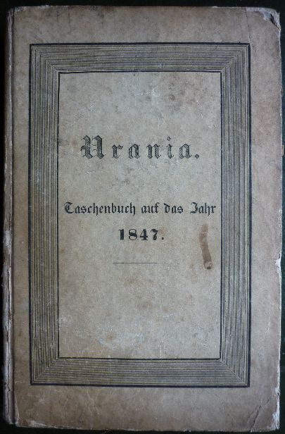 Urania 1847. Titelseite.