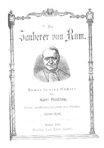 "Der Zauberer von Rom", Titelblatt der 4. Aufl., 1878