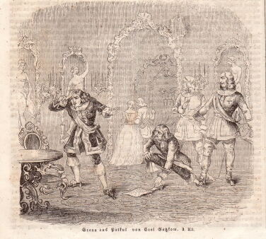 "Patkul", Szene aus dem 3. Akt (1844)