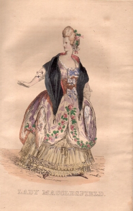 Lady Macclesfield aus "Richard Savage" (Kostümbild, 1841)