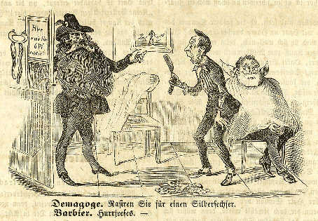 Demagoge und Barbier, 1849