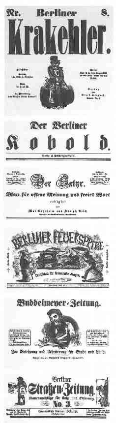 Politisch-satirische Journale in Berlin, 1848/49