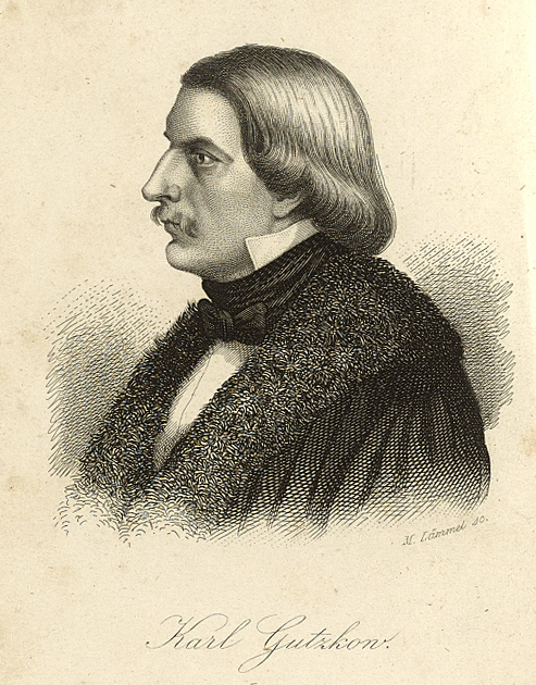 Gutzkow 1846, nach einer Zeichnung von Jules Lunteschütz gest. von M. Lämmel