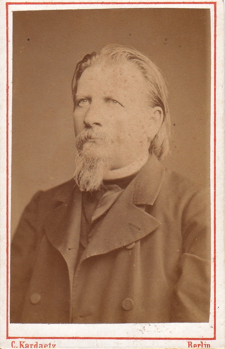 Gutzkow um 1871, Photographie von C. Kardaetz Berlin