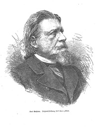 Gutzkow 1873, Holzschnitt aus dem "Sonntagsblatt"