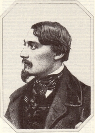 Gutzkow um 1844, Lithographie von Valentin Schertle