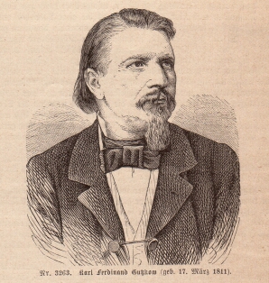 Gutzkow um 1864, anon. Holzstich